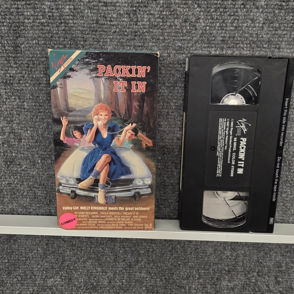 Packin' It In VHS 1982 Molly Ringwald Richard Benjamin Virgin Vision Comedy